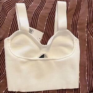 Forever 21 White Bra Top